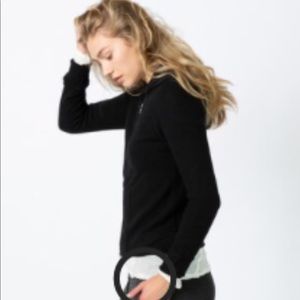 🧵🪡MJ.Watson 100% cashmere hooded 2-way zipper Sm.Made in Italy. Rare. 🪡🧵